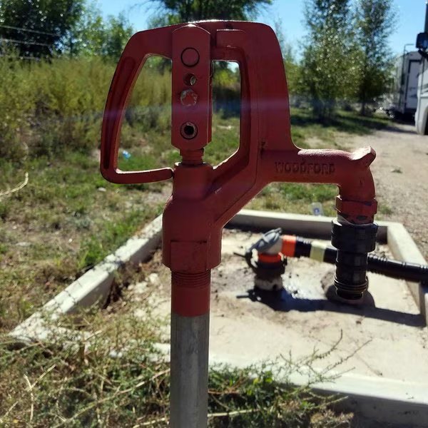 3/4 in. x 3/4 in. NPT x MPT 1 in. Galvanized Steel Pipe x 6 ft. Bury R34 Freezeless Yard Hydrant, Woodford Mfg, Mfr#: R34-6